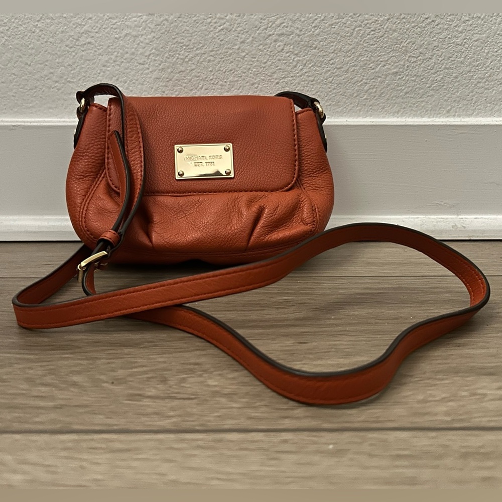 Michael Kors Burnt Orange Crossbody Bag